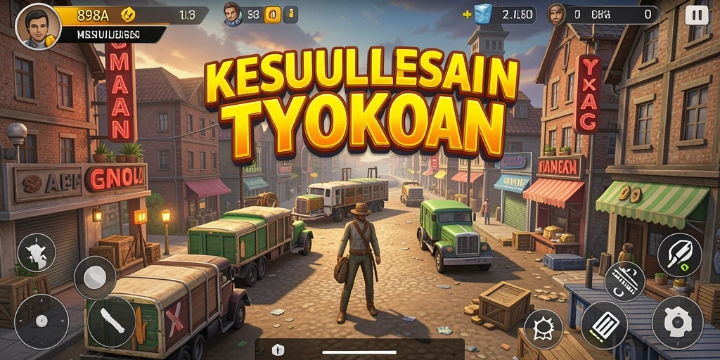 Screenshot menunjukkan gameplay menarik di 898A saat membangun bisnis.