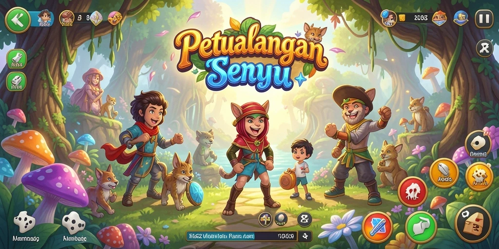 Tangkapan layar gameplay AA62 menunjukkan pertempuran epik dan eksplorasi dunia fantasi.