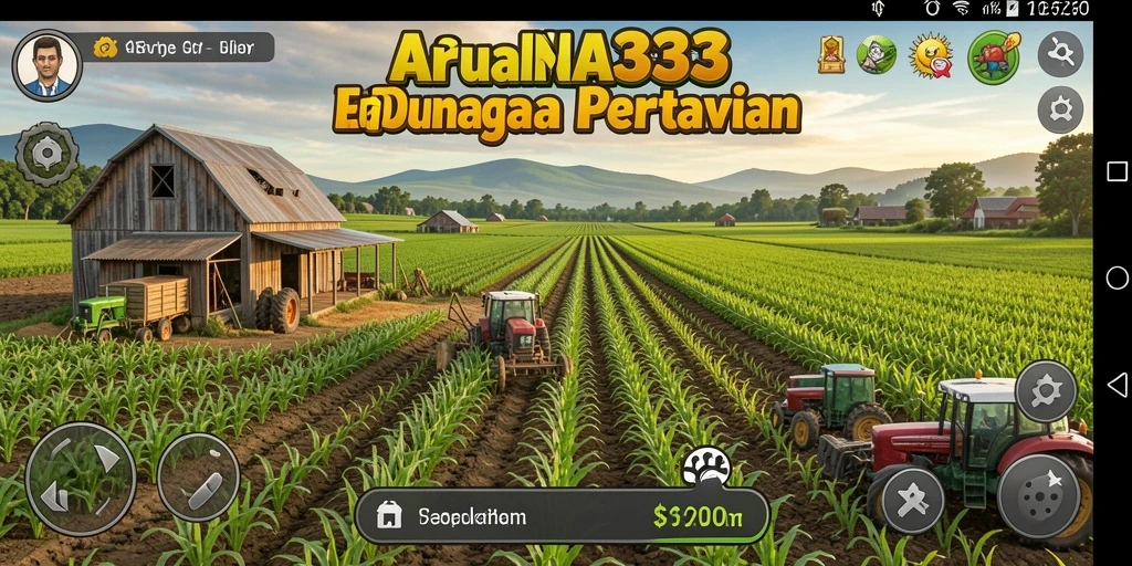 Tampilan gameplay di ARENA333 yang menampilkan aktivitas pertanian yang seru.