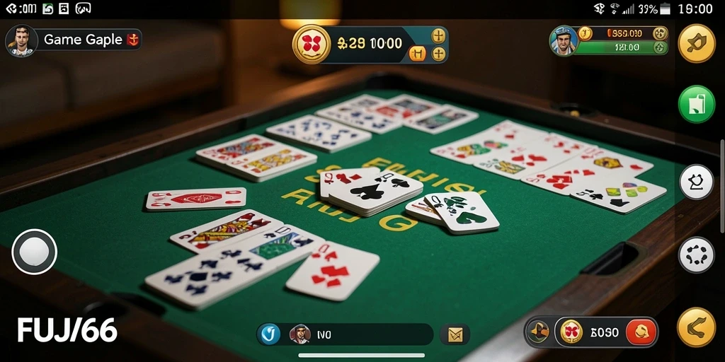 Tampilan gameplay Gaple yang menampilkan keseruan bermain bersama teman.