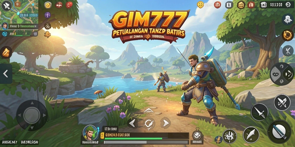 Tampilan gameplay GIM777 dengan petualangan Open World yang mendebarkan.