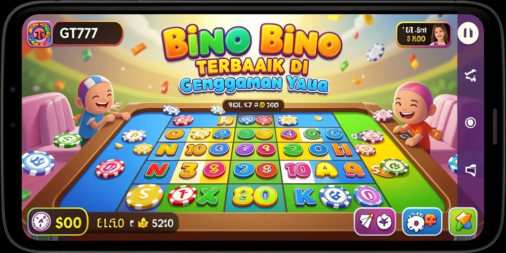 Tampilan gameplay Bingo yang menarik dan interaktif.