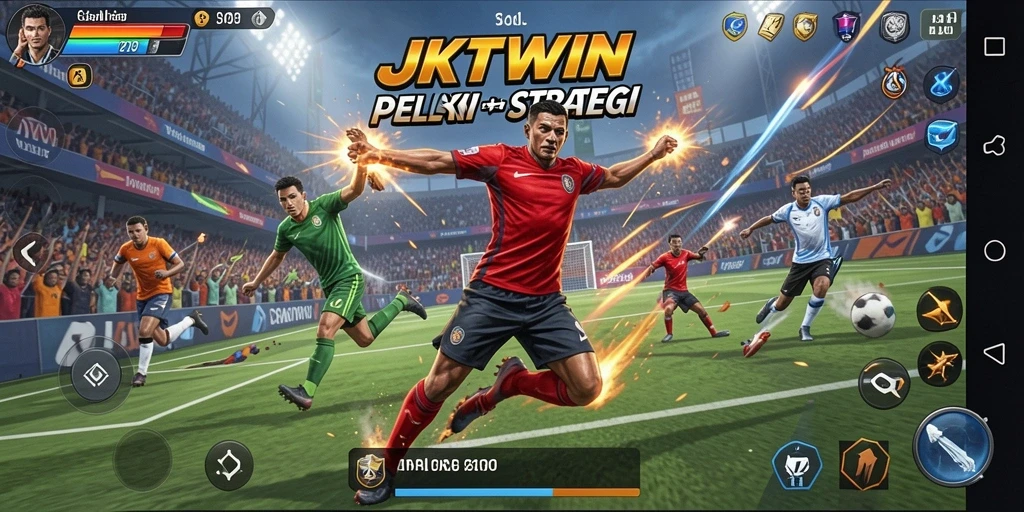 Tampilan antarmuka <strong>JKTWIN</strong> saat melakukan pertandingan olahraga yang seru.