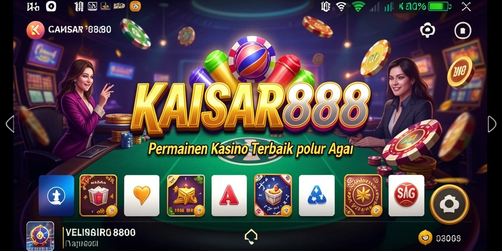 Screenshot KAISAR888 menampilkan gameplay Kasino yang seru dan interaktif.