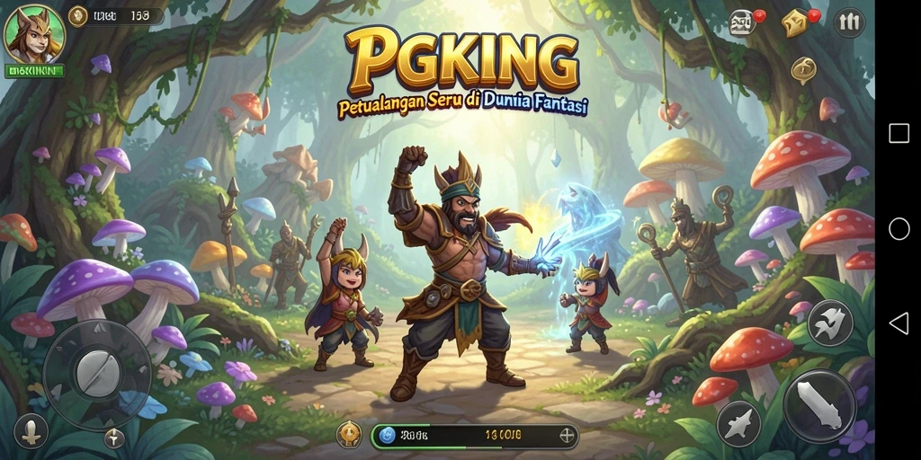 Tampilan gameplay seru dalam PGKING yang penuh petualangan.