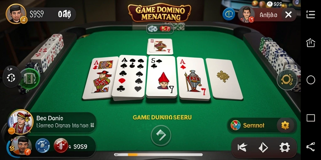 Tampilan menarik saat bermain S9S9 dalam suasana Domino yang seru.