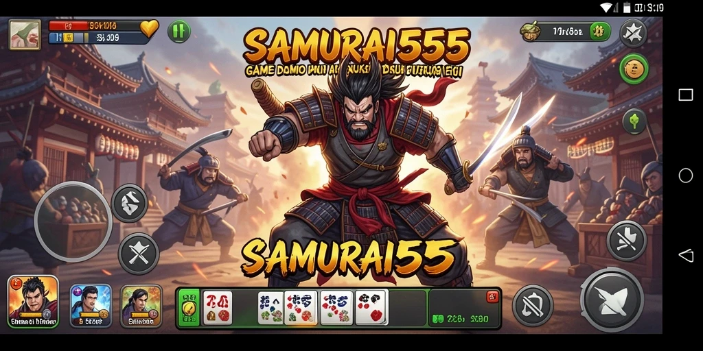 Tampilan gameplay yang seru dan menegangkan di SAMURAI555.