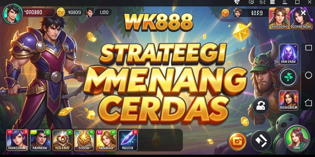 Tangkapan layar utama menampilkan aksi taktis strategi yang dinamis.