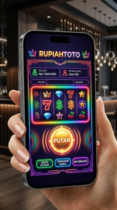 Antarmuka pengguna dari aplikasi rupiahtoto yang modern dan intuitif.